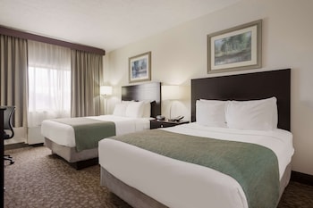 Standard Room, 2 Double Beds, Non Smoking, Refrigerator & Microwave