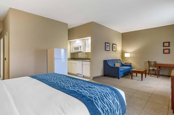 1 King Bed, Suite, Kitchen