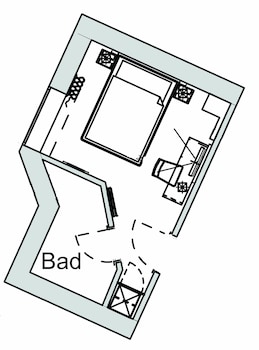Standard Single Room, Courtyard Area