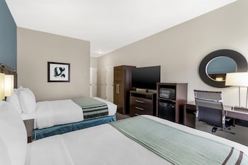 Standard Room, 2 Double Beds, Accessible, Refrigerator & Microwave