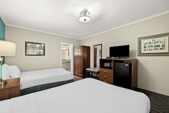 Standard Room, 2 Double Beds, Non Smoking, Refrigerator & Microwave