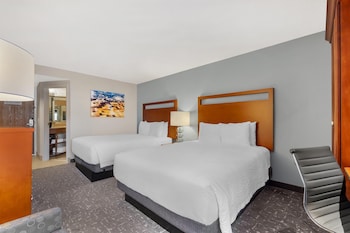 Standard Room, 2 Queen Beds, Non Smoking, Refrigerator & Microwave