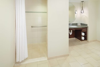 Suite, 1 Bedroom, Accessible, City View (Hearing, Roll-in Shower, 1 King)