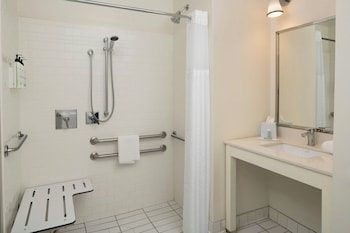 Room, 1 King Bed, Roll-in Shower