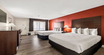 Standard Room, 2 Queen Beds, Non Smoking, Refrigerator & Microwave