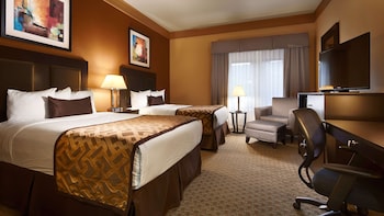 Standard Room, 2 Double Beds, Non Smoking, Refrigerator & Microwave