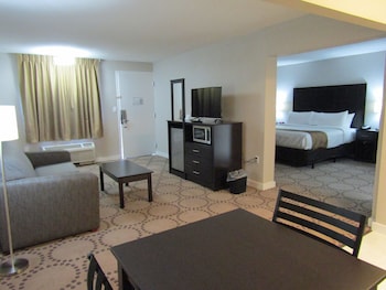1 King Bed and 1 Sofa Bed, 2 Room Efficiency Suite, Non Smoking